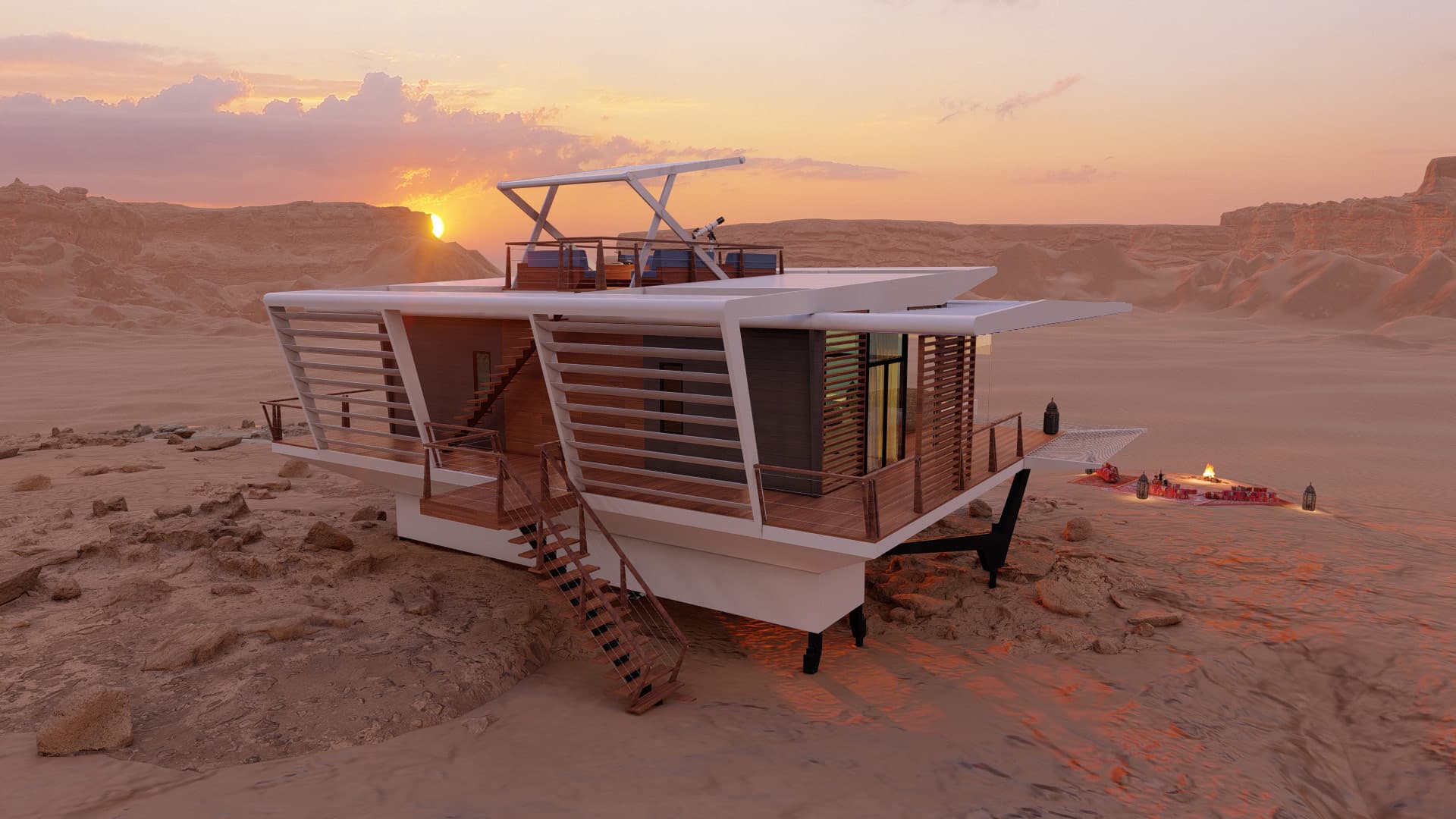 Take your drink up to the roof deck for stunning views of the sunset and star-dazzled night skies.